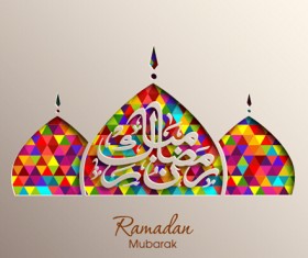 Eid mubarak layered background vector 05