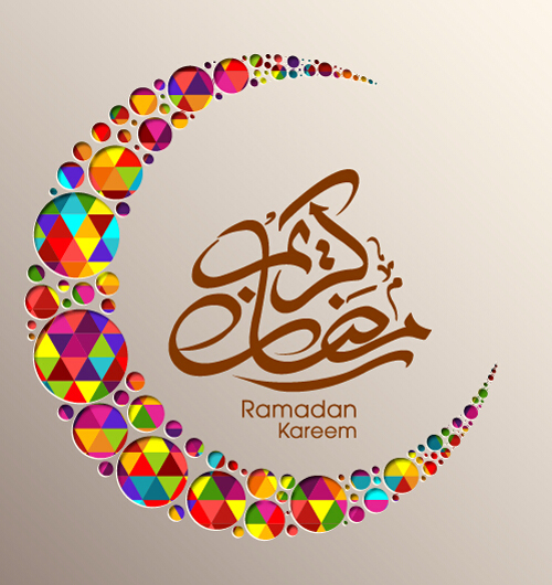 Eid mubarak layered background vector 07