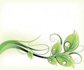 Elegant leaves art background vector 06