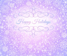 Elegant new year card with lace border vector 04