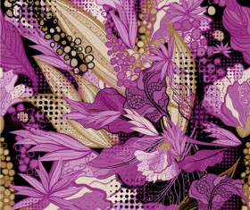 Floral hand drawn seamless vector pattern 01