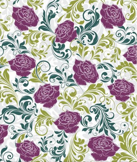 Floral vintage pattern seamless vectors