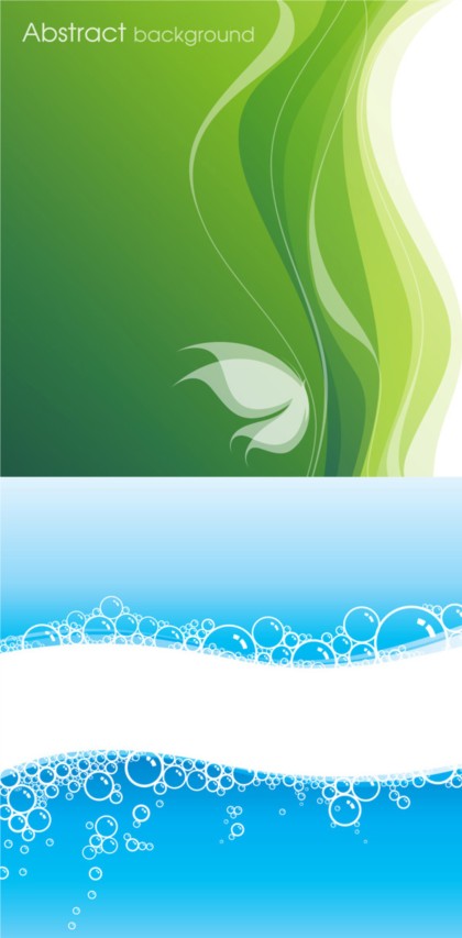 Fresh green abstract background vectors material