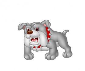 Funny dog cartoon vector 02