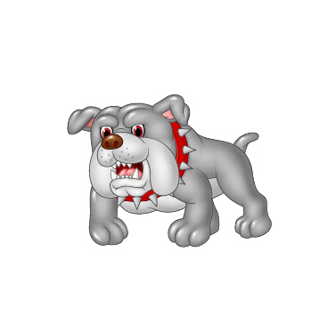 Funny dog cartoon vector 02