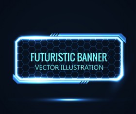 Futuristic banner concept vector 03