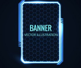 Futuristic banner concept vector 04