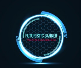 Futuristic banner concept vector 05
