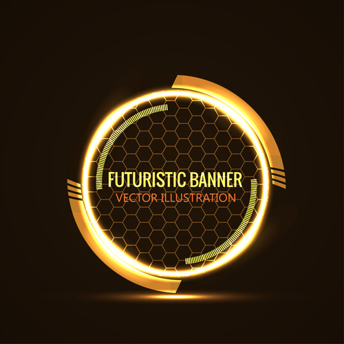 Futuristic banner concept vector 06