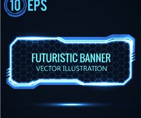 Futuristic banner concept vector 07
