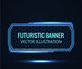 Futuristic banner concept vector 08