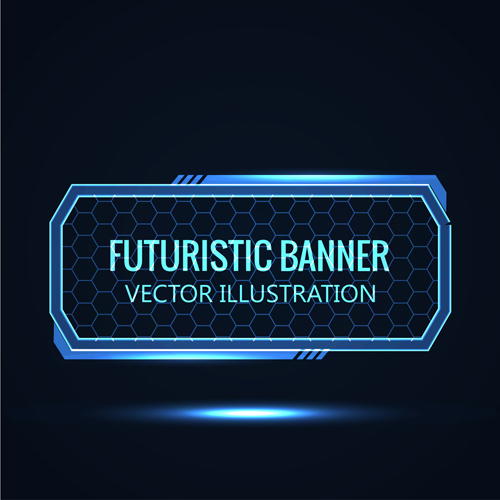 Futuristic banner concept vector 08