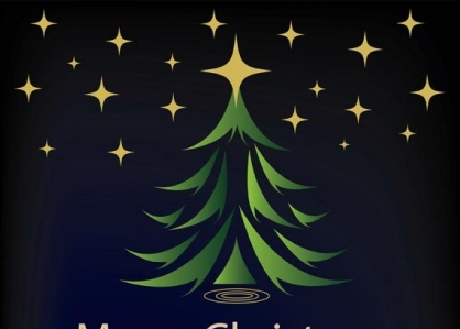Green christmas tree  Illustration vector