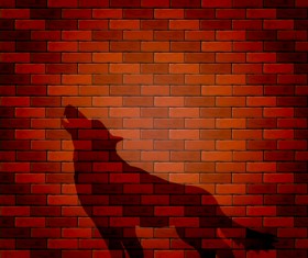 Halloween brick wall background vector 09