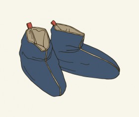 Hand drawn shoes illustration vector 01