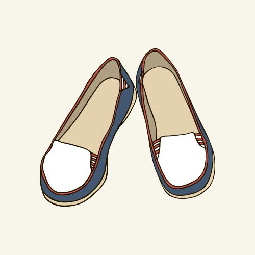 Hand drawn shoes illustration vector 02