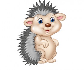 Hedgehog cartoon cute vector