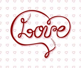 I love you creative vector design 01