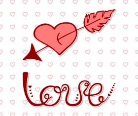 I love you creative vector design 02