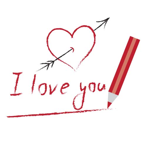 Download I love you creative vector design 04 free download