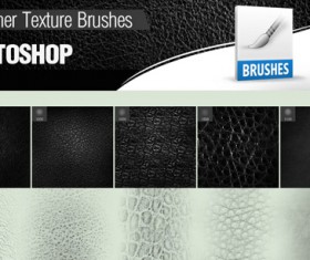 Leather texture Photoshop Brushes