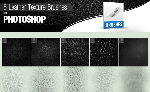 Leather texture Photoshop Brushes