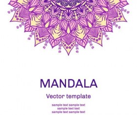 Mandala floral ornaments template vector 05