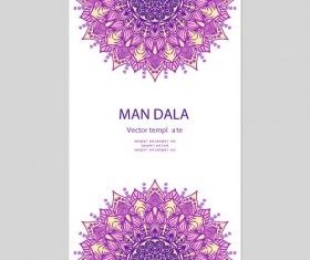 Mandala floral ornaments template vector 07