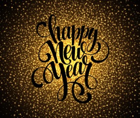 Merry christmas golden background vectors