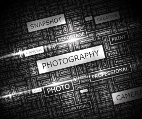 Modern vocabulary concept template background vector 04