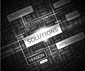 Modern vocabulary concept template background vector 14