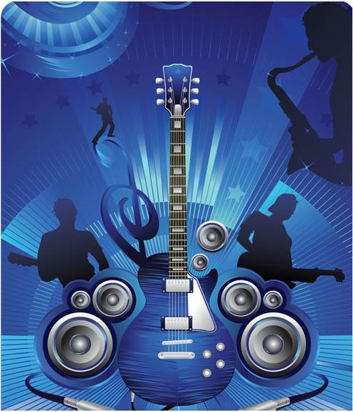 Music party background creative vectors free download