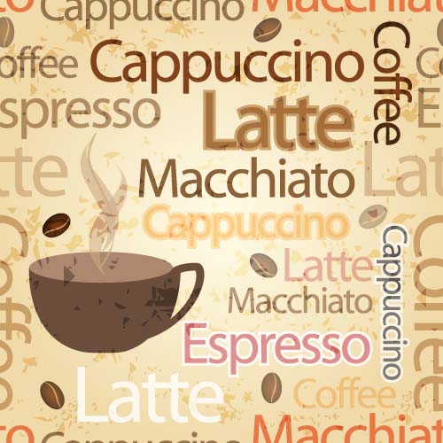 Natural coffee creative background vector 01