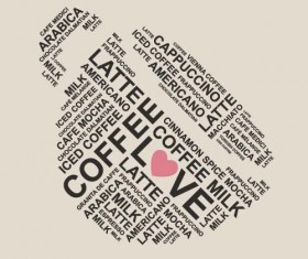 Natural coffee creative background vector 02