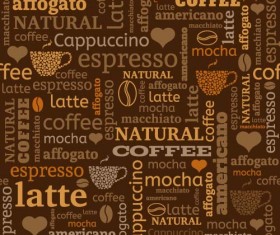 Natural coffee creative background vector 03