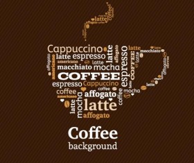 Natural coffee creative background vector 06