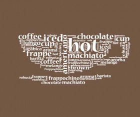 Natural coffee creative background vector 07