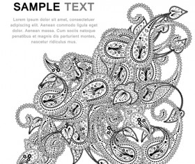 Paisley ornaments banckground vectors 03