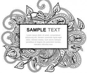 Paisley ornaments banckground vectors 05