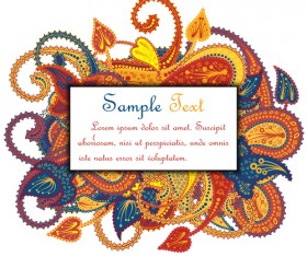 Paisley ornaments banckground vectors 10