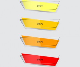 Paper with glass banner design vector