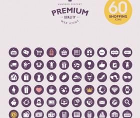 Premium web icons set vector