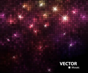 Purple neon light background vectors