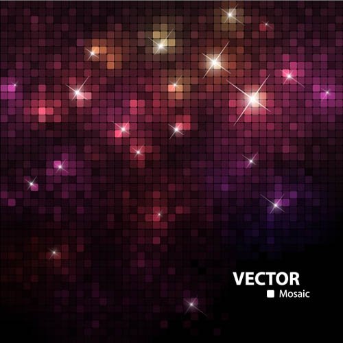 Purple neon light background vectors