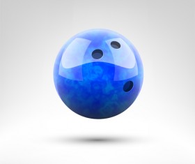 Realistic bowling ball vector design 02