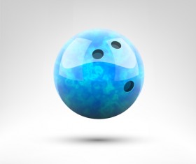 Realistic bowling ball vector design 05