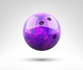 Realistic bowling ball vector design 09