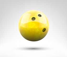 Realistic bowling ball vector design 10