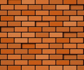 Red brick wall backgrounds vectors 02