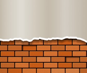 Red brick wall backgrounds vectors 04